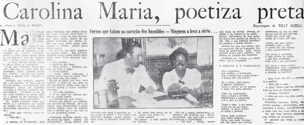 Reportagem de Willy Aureli para a Folha da Manhã (SP), 25 de fevereiro de 1940.